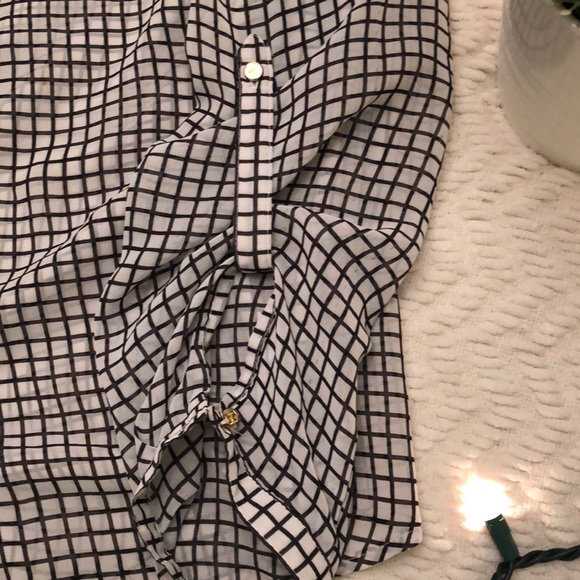 Plaid apt. 9 sheer top - Picture 3 of 4